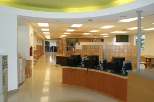 Entrada de la biblioteca ambiental