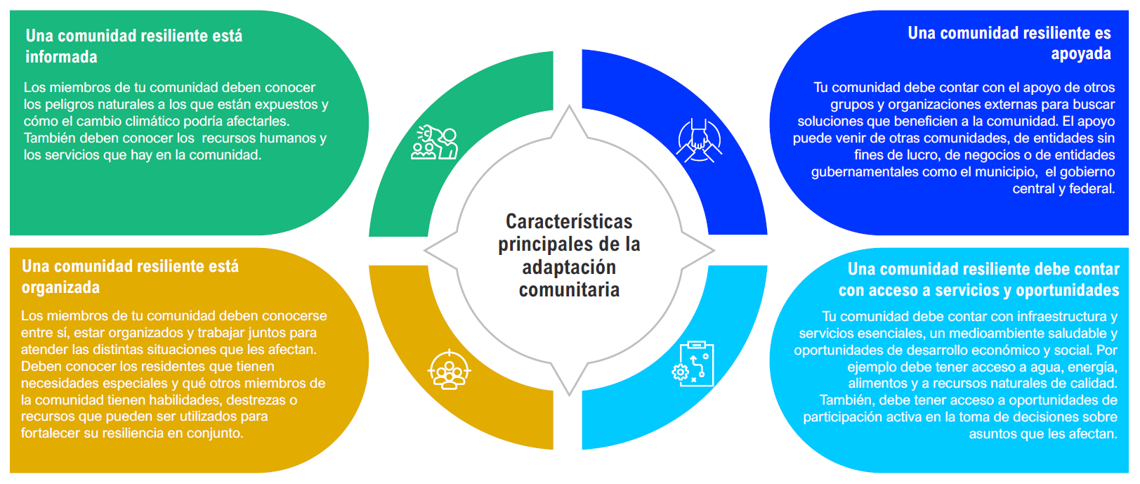 Características principales de la adaptación comunitaria