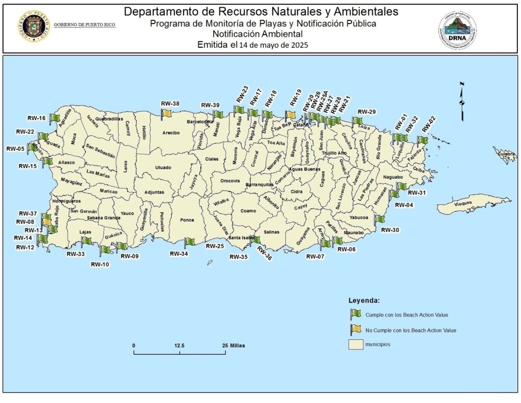 Notificación monitoria de playas
